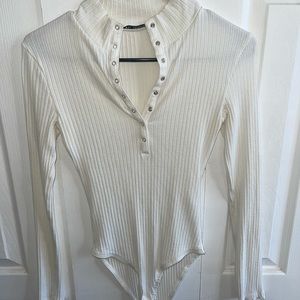 White Zara bodysuit